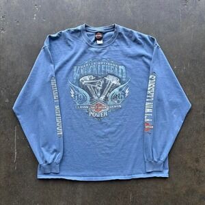 Men's Harley Davidson Long Sleeve Graphic T-shirt Size 2XL